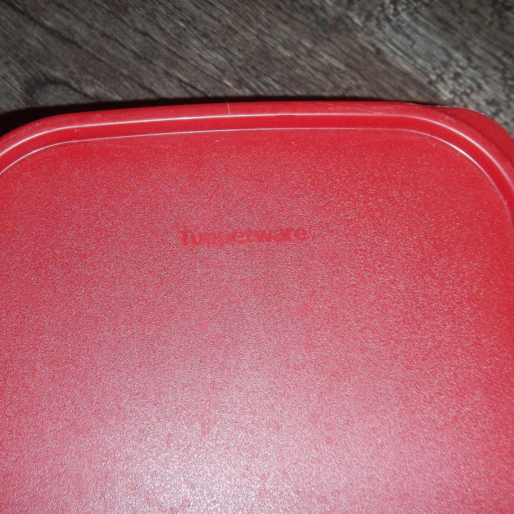 Tupperware‎ Red Lid Container Rectangular Food Storage 2 Liter - Picture 3 of 10